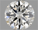 Natural Diamond 0.50 Carats, Round with Excellent Cut, H Color, VS1 Clarity and Certified by GIA