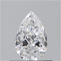 Natural Diamond 0.50 Carats, Pear with  Cut, D Color, VS1 Clarity and Certified by GIA