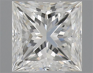 Picture of Natural Diamond 0.32 Carats, Princess with  Cut, G Color, VVS2 Clarity and Certified by GIA