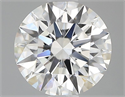 Lab Grown Diamond 1.04 Carats, Round with Ideal Cut, F Color, VVS2 Clarity and Certified by IGI