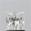 Natural Diamond 1.00 Carats, Princess with  Cut, G Color, VVS1 Clarity and Certified by GIA