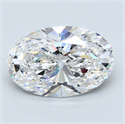 5.01 Carats, Oval Diamond with  Cut, E Color, SI1 Clarity and Certified by GIA