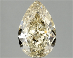 Picture of Lab Grown Diamond 2.11 Carats, Pear with  Cut, Fancy Intense Yellow Color, VS1 Clarity and Certified by IGI