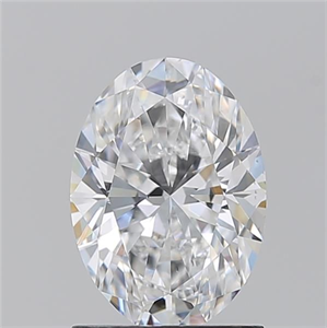 Picture of Natural Diamond 1.30 Carats, Oval with  Cut, D Color, VS2 Clarity and Certified by GIA