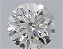 Natural Diamond 0.55 Carats, Round with Excellent Cut, I Color, VS1 Clarity and Certified by GIA