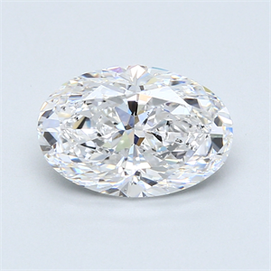 Picture of 2.50 Carats, Oval Diamond with  Cut, D Color, SI1 Clarity and Certified by GIA