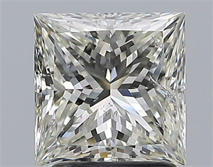 Picture of Natural Diamond 2.01 Carats, Princess with  Cut, I Color, SI2 Clarity and Certified by IGI