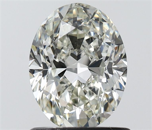 Picture of Natural Diamond 1.01 Carats, Oval with  Cut, I Color, VVS2 Clarity and Certified by IGI