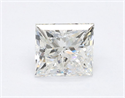 Natural Diamond 0.90 Carats, Princess with  Cut, G Color, I1 Clarity and Certified by GIA