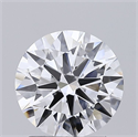 Lab Grown Diamond 1.53 Carats, Round with Ideal Cut, D Color, VS1 Clarity and Certified by IGI