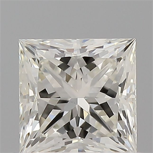 Picture of Natural Diamond 0.57 Carats, Princess with  Cut, I Color, VS1 Clarity and Certified by GIA