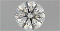 Natural Diamond 0.46 Carats, Round with Excellent Cut, H Color, VVS2 Clarity and Certified by IGI