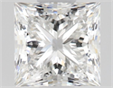Natural Diamond 0.58 Carats, Princess with  Cut, E Color, VS1 Clarity and Certified by GIA