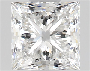 Foto Diamante Natural 0.58 quilates, Princesa , Color E, claridad VS1 y certificado GIA de