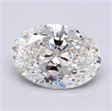 1.30 Carats, Oval Diamond with  Cut, H Color, VS1 Clarity and Certified by GIA