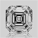 Natural Diamond 4.04 Carats, Asscher with  Cut, H Color, VS1 Clarity and Certified by GIA