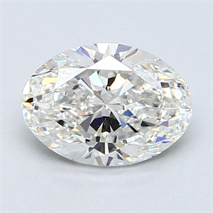 Picture of 1.29 Carats, Oval Diamond with  Cut, G Color, SI1 Clarity and Certified by GIA