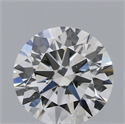 Natural Diamond 0.55 Carats, Round with Excellent Cut, H Color, VS2 Clarity and Certified by GIA