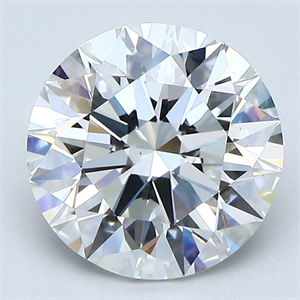 Picture of Natural Diamond 2.80 Carats, Round with Excellent Cut, E Color, VS1 Clarity and Certified by GIA
