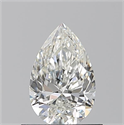 Diamante Natural 0.70 quilates, De pera , Color H, claridad SI1 y certificado GIA