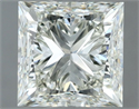 Natural Diamond 1.00 Carats, Princess with  Cut, J Color, VS1 Clarity and Certified by IGI