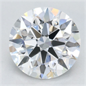 Lab Grown Diamond 2.38 Carats, Round with Excellent Cut, D Color, IF Clarity and Certified by GIA