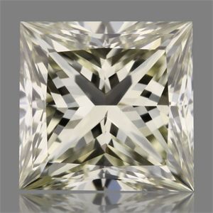 Foto Diamante Natural 0.70 quilates, Princesa , Color M, claridad SI1 y certificado GIA de