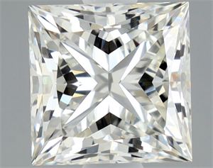 Picture of Natural Diamond 1.02 Carats, Princess with  Cut, J Color, VVS2 Clarity and Certified by GIA