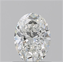 Natural Diamond 0.70 Carats, Oval with  Cut, G Color, VS2 Clarity and Certified by GIA