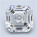 Natural Diamond 2.02 Carats, Asscher with  Cut, G Color, VS2 Clarity and Certified by GIA