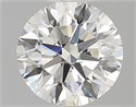 Natural Diamond 0.75 Carats, Round with Excellent Cut, J Color, VVS2 Clarity and Certified by GIA