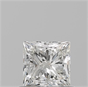 Natural Diamond 0.70 Carats, Princess with  Cut, K Color, VVS2 Clarity and Certified by GIA