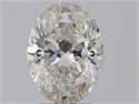 Diamante Natural 2.53 quilates, Ovalado , Color G, claridad SI2 y certificado HRD
