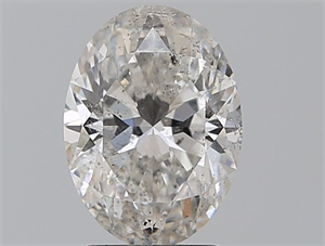 Foto Diamante Natural 2.53 quilates, Ovalado , Color G, claridad SI2 y certificado HRD de