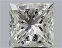 Natural Diamond 2.51 Carats, Princess with  Cut, J Color, SI2 Clarity and Certified by GIA
