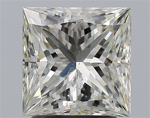 Picture of Natural Diamond 2.51 Carats, Princess with  Cut, J Color, SI2 Clarity and Certified by GIA