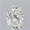 Natural Diamond 2.20 Carats, Oval with  Cut, G Color, SI2 Clarity and Certified by GIA