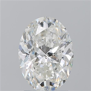 Picture of Natural Diamond 2.20 Carats, Oval with  Cut, G Color, SI2 Clarity and Certified by GIA