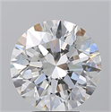 Natural Diamond 5.02 Carats, Round with Excellent Cut, G Color, VS2 Clarity and Certified by GIA