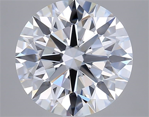 Picture of Lab Grown Diamond 4.07 Carats, Round with Ideal Cut, F Color, VVS1 Clarity and Certified by IGI