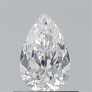 Picture of Natural Diamond 0.50 Carats, Pear with  Cut, D Color, VVS2 Clarity and Certified by GIA