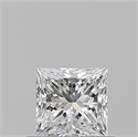 Diamante Natural 0.51 quilates, Princesa , Color E, claridad VS1 y certificado GIA
