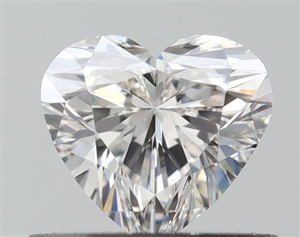 Picture of Natural Diamond 0.45 Carats, Heart with  Cut, H Color, VS2 Clarity and Certified by GIA