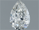 Diamante Natural 0.51 quilates, De pera , Color H, claridad SI2 y certificado GIA