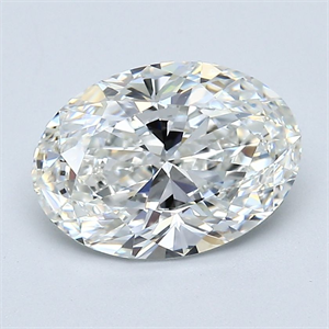 Picture of Natural Diamond 2.23 Carats, Oval with  Cut, G Color, VVS2 Clarity and Certified by GIA