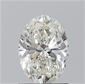 Natural Diamond 1.23 Carats, Oval with  Cut, J Color, VVS2 Clarity and Certified by GIA