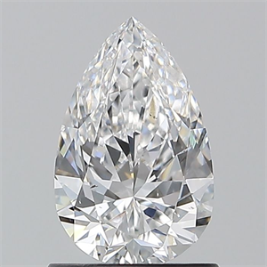 Picture of Natural Diamond 1.01 Carats, Pear with  Cut, D Color, SI1 Clarity and Certified by GIA