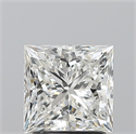 Natural Diamond 2.01 Carats, Princess with  Cut, I Color, SI1 Clarity and Certified by GIA