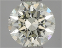 Natural Diamond 0.52 Carats, Round with Excellent Cut, L Color, VS2 Clarity and Certified by IGI