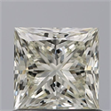Natural Diamond 0.90 Carats, Princess with  Cut, J Color, VVS1 Clarity and Certified by IGI